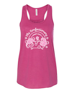 The Confectionery Logo Tank in Berry by Burnt Prairie