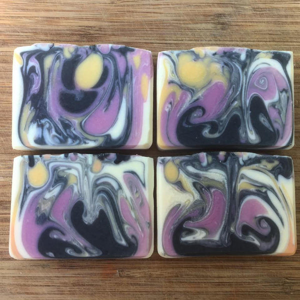 Jackson Pollock Lavender Mist Sweet Soap with Activated Charcoal