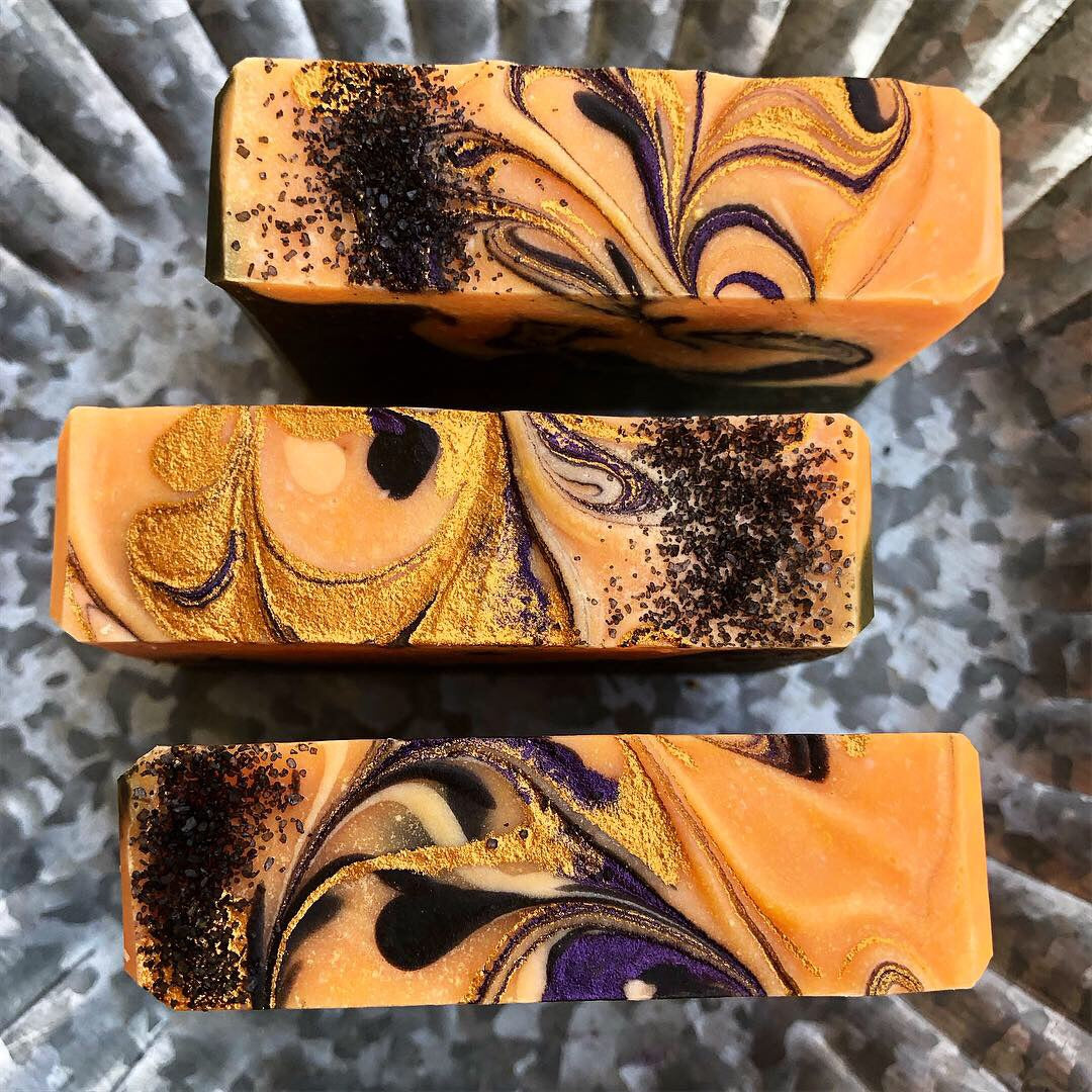 Sugar & Pumpkin Spice Sweet Soap with REAL Pumpkin & Activated Charcoal