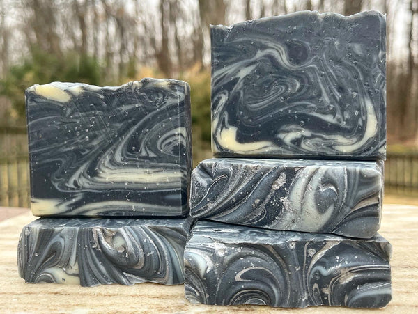 Charcoal Sweet Soap Bar, Unscented with Coconut Milk and Honey