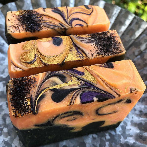 Sugar & Pumpkin Spice Sweet Soap with REAL Pumpkin & Activated Charcoal