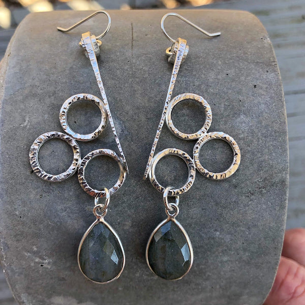 Balance XI Sterling Silver with Labadorite Dangles