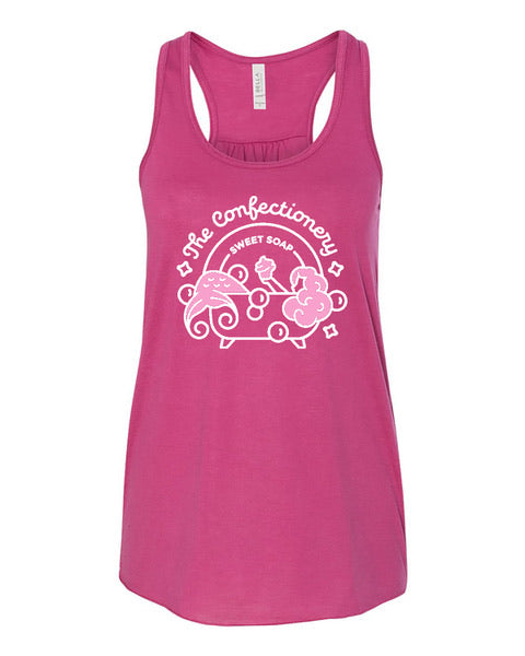 The Confectionery Logo Tank in Berry by Burnt Prairie